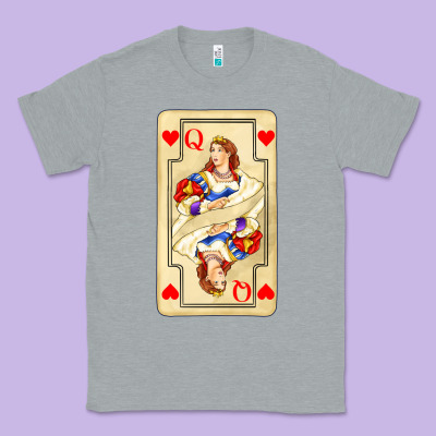 Love Playing Cards Queen Classic Tee Designed By Adodesignshop