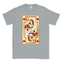 Heather Grey love playing cards queen Classic Tee - AdoDesignShop