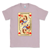 Lilac love playing cards queen Classic Tee - AdoDesignShop