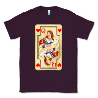 Plum love playing cards queen Classic Tee - AdoDesignShop