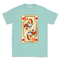 Seafoam love playing cards queen Classic Tee - AdoDesignShop