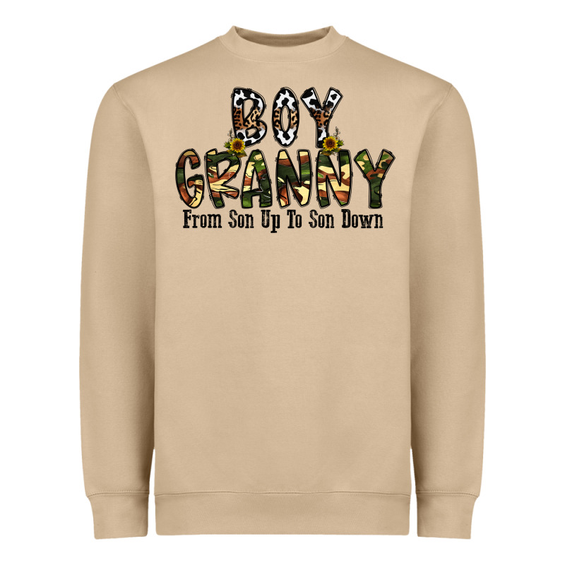 Boy Granny From Son Up To Sondown Heavyweight Sweatshirt by CowhideDigitalArt | Teevron
