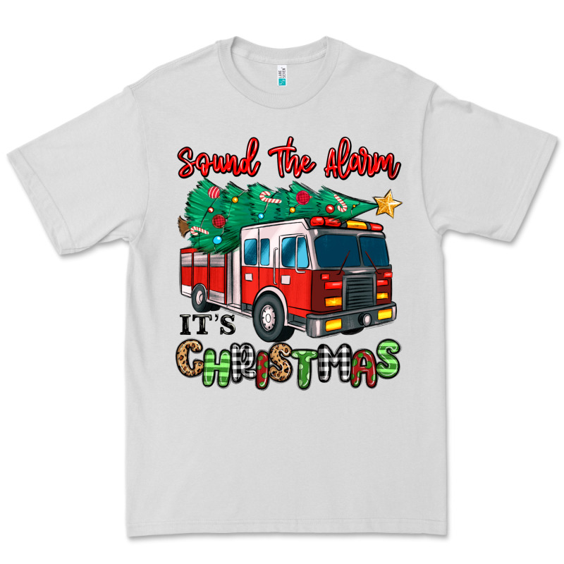 Sound The Alarm Its Christmas Fire Truck Premium Tee by MaliasSmallBusiness | Teevron