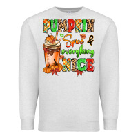 Oatmeal Heather Pumpkin Spice And Everything Nice Premium Sweatshirt - MaliasSmallBusiness
