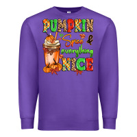 Purple Pumpkin Spice And Everything Nice Premium Sweatshirt - MaliasSmallBusiness