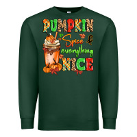 Sports Green Pumpkin Spice And Everything Nice Premium Sweatshirt - MaliasSmallBusiness