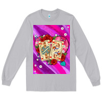 Moon Dust playing cards with pearls and glitter air Long Sleeve Tee - AdoDesignShop