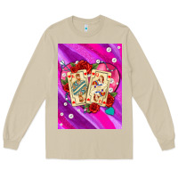 Mushroom playing cards with pearls and glitter air Long Sleeve Tee - AdoDesignShop