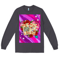 Smoke playing cards with pearls and glitter air Long Sleeve Tee - AdoDesignShop