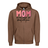 Chestnut mom in every season, she shines with grace Zipper Hoodie - MaliasSmallBusiness