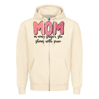 Sandshell mom in every season, she shines with grace Zipper Hoodie - MaliasSmallBusiness