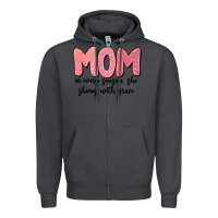 Smoke mom in every season, she shines with grace Zipper Hoodie - MaliasSmallBusiness