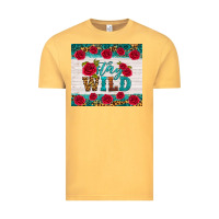 Vintage Mustard stay wild Vintage Tee - HRA Design Shop