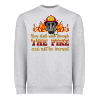 Heather Grey the fire with firefighter air mask Heavyweight Sweatshirt - HRA Design Shop