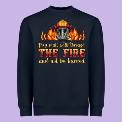 The Fire With Firefighter Air Mask Heavyweight Sweatshirt Designed By Hra Design Shop