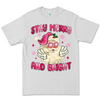 Dove Grey stay merry and bright Premium Tee - MaliasSmallBusiness