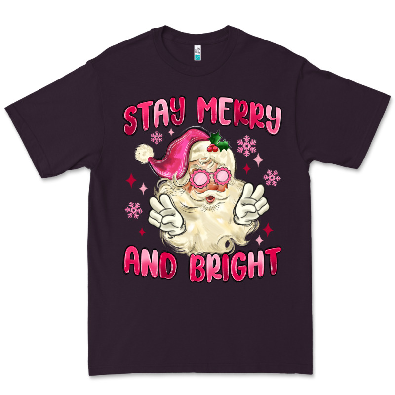 Stay Merry And Bright Premium Tee by MaliasSmallBusiness | Teevron