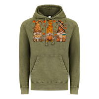 Vintage Olive fall gnome Vintage Hoodie - HRA Design Shop