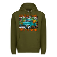 Army Green country roads take me home old western truck Premium Hoodie - Jasminsmagicworld