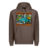 Coffee country roads take me home old western truck Premium Hoodie - Jasminsmagicworld
