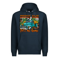Navy country roads take me home old western truck Premium Hoodie - Jasminsmagicworld