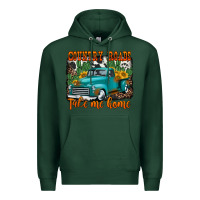 Sports Green country roads take me home old western truck Premium Hoodie - Jasminsmagicworld