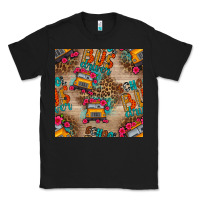 Black school bus driver and flower seamless patterns Classic Tee - BundleAndBundleShop