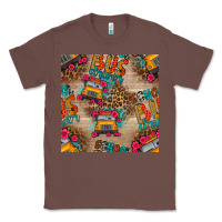Chestnut school bus driver and flower seamless patterns Classic Tee - BundleAndBundleShop