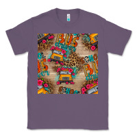 Lavender school bus driver and flower seamless patterns Classic Tee - BundleAndBundleShop