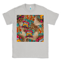Moon Dust school bus driver and flower seamless patterns Classic Tee - BundleAndBundleShop