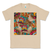Mushroom school bus driver and flower seamless patterns Classic Tee - BundleAndBundleShop