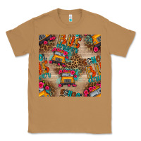 Toasted Coconut school bus driver and flower seamless patterns Classic Tee - BundleAndBundleShop