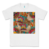White school bus driver and flower seamless patterns Classic Tee - BundleAndBundleShop