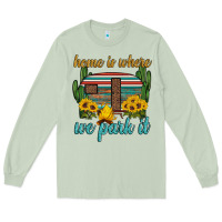 Matcha home is where we park it Long Sleeve Tee - Artiststas