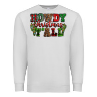 Dove Grey Howdy Christmas y'all Premium Sweatshirt - NancyCooperArtShop