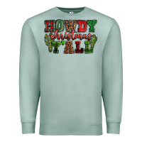 Seafoam Howdy Christmas y'all Premium Sweatshirt - NancyCooperArtShop