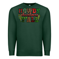 Sports Green Howdy Christmas y'all Premium Sweatshirt - NancyCooperArtShop