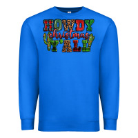 True Royal Howdy Christmas y'all Premium Sweatshirt - NancyCooperArtShop