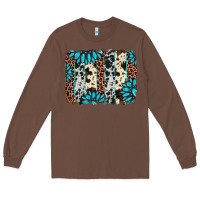 Chestnut gemstone leopard cowhide brushstroke Long Sleeve Tee - AdoDesignShop