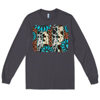 Smoke gemstone leopard cowhide brushstroke Long Sleeve Tee - AdoDesignShop