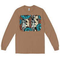 Toasted Coconut gemstone leopard cowhide brushstroke Long Sleeve Tee - AdoDesignShop