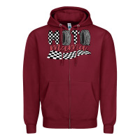 Burgundy moto mama Zipper Hoodie - MaliasSmallBusiness