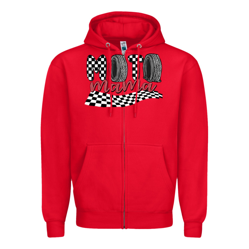 Moto Mama Zipper Hoodie by MaliasSmallBusiness | Teevron