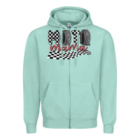 Seafoam moto mama Zipper Hoodie - MaliasSmallBusiness
