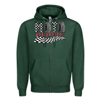 Sports Green moto mama Zipper Hoodie - MaliasSmallBusiness