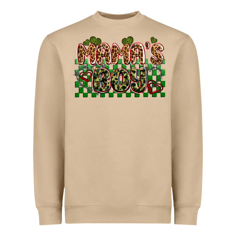 Valentines Day Mama's Boy Olivia Heavyweight Sweatshirt by OliviaCreatesArt | Teevron