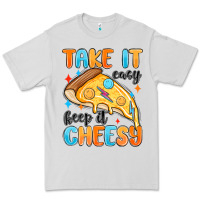 Dove Grey take it easy keep it cheesy Premium Tee - MaliasSmallBusiness