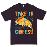 Plum take it easy keep it cheesy Premium Tee - MaliasSmallBusiness