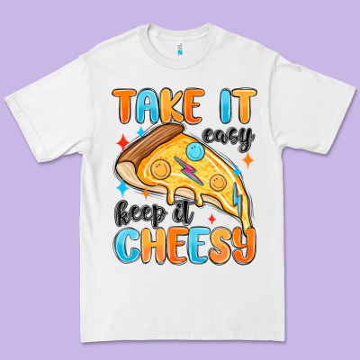 Premium Tee take it easy keep it cheesy