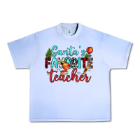 Santa S Favorite Teacher Urban Heavy Tee | Teevron